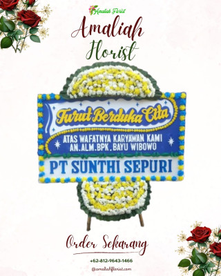 Papan Bunga Duka di Tinjomoyo